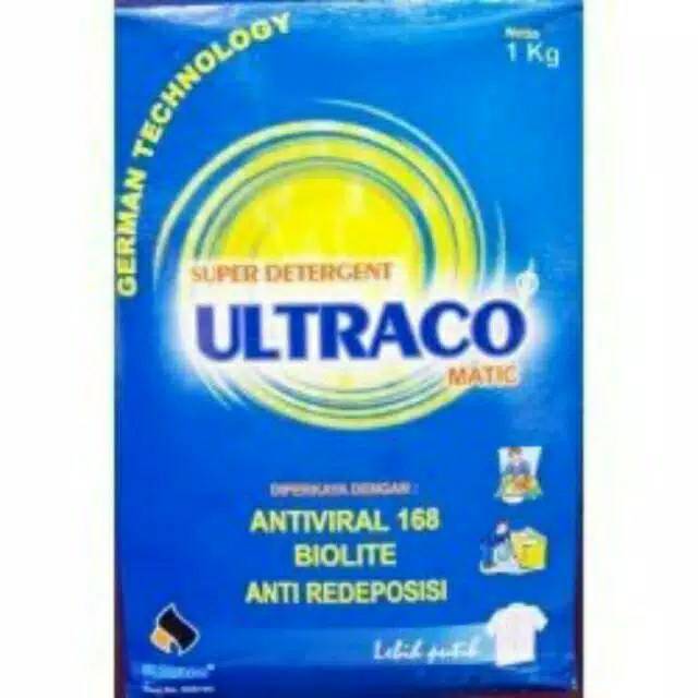 Super detergent laundry ultraco 1kg sabun cuci clock popok kain