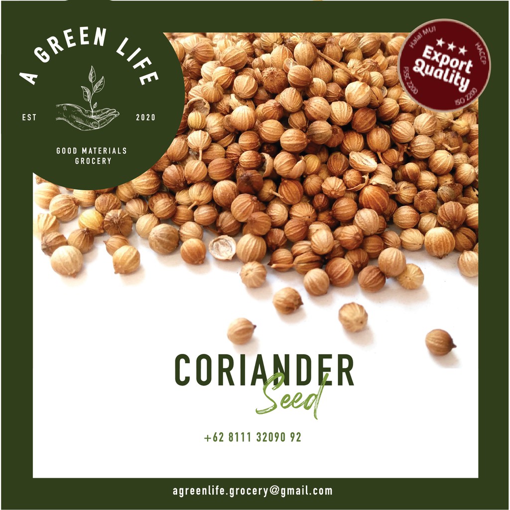 

Ketumbar Utuh (Coriander Seed) 100gr Export Quality