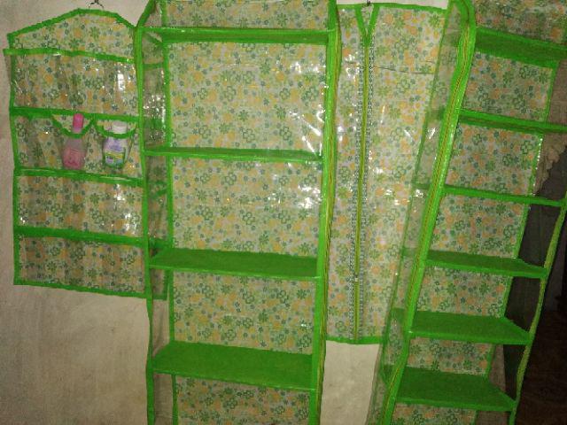 Rak Gantung 4in1 Rak 4in1 Motif Hijau Serasi Hbo Hso Hjo Rak Underware Resleting