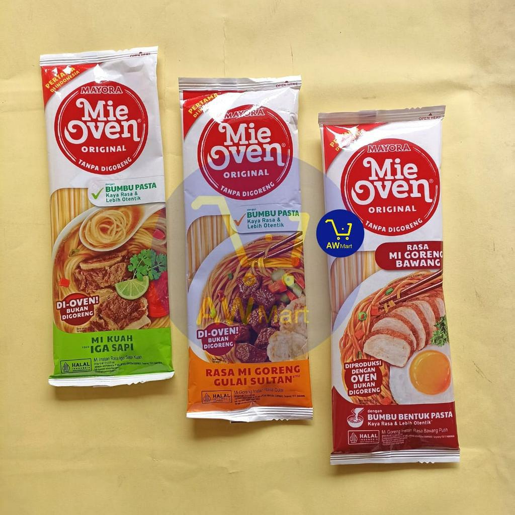 MIE OVEN MAYORA ALL VARIAN ORIGINAL 78 GRAM RASA KUAH IGA SAPI, MIE GORENG BAWANG, MI GORENG GULAI SULTAN- MIE OVEN KUAH IGA SAPI 78 GRAM