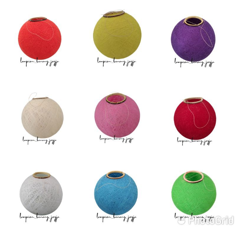 [TERLARIS]20cm LAMPION BENANG DIAMETER 20CM /DEKORASI LAMPU GANTUNG / Lampu Gantung dekorasi Murah /