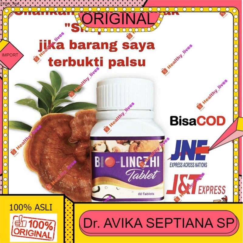 100% ASLI BIO LINGZHI ISI 60 TABLET ASLI 100% ORIGINAL READY STOCK SUPLEMEN KESEHATAN GINJAL N HATI