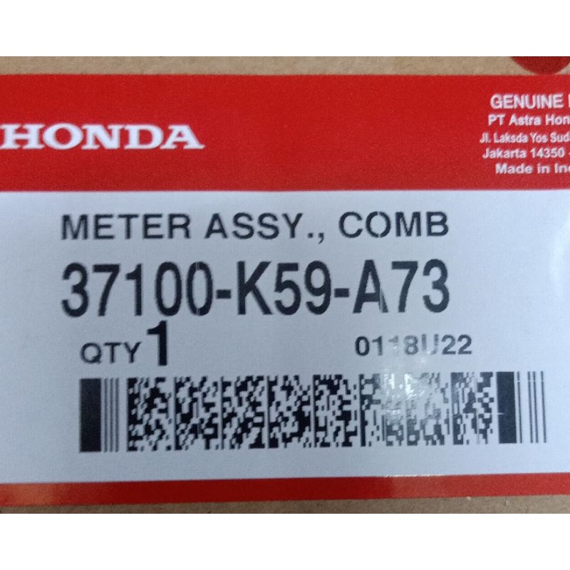 spedometer vario 150 Led (37100k59a73)