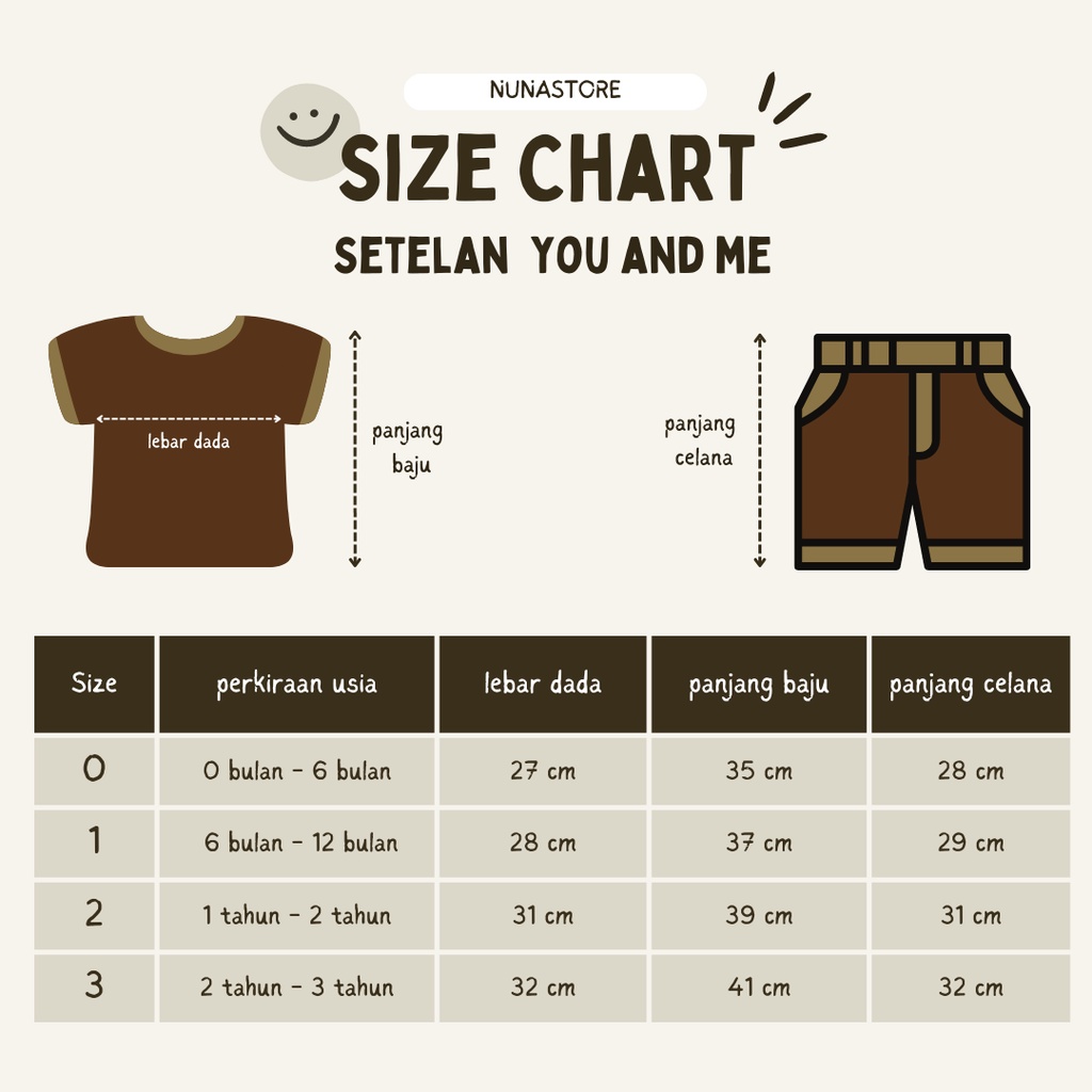 Nuna Store Baju anak perempuan Motif You &amp; Me / Setelan Baju Bayi / Anak Bayi Perempuan / Anak Bayi Cewek Usia 0 Bulan - 3 Tahun
