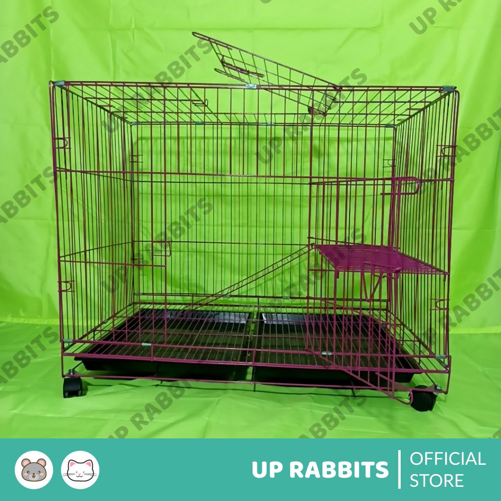 kandang kucing ukuran XXL 90x60 besi tebal JUMBO-2