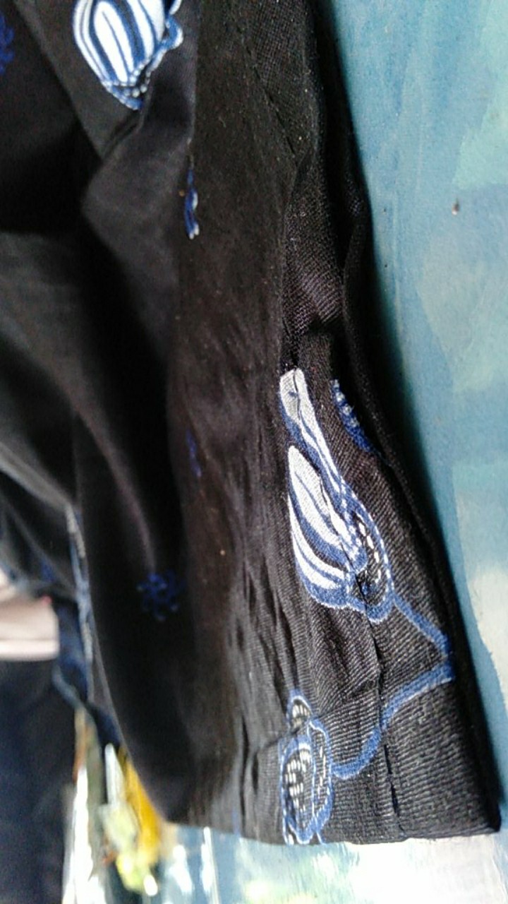 Batik Couple Keluarga Sania Ruffle Ori Ndoro Jowi Dnt Motif Sakura Biru Termurah Di Shopee Ori Bcp