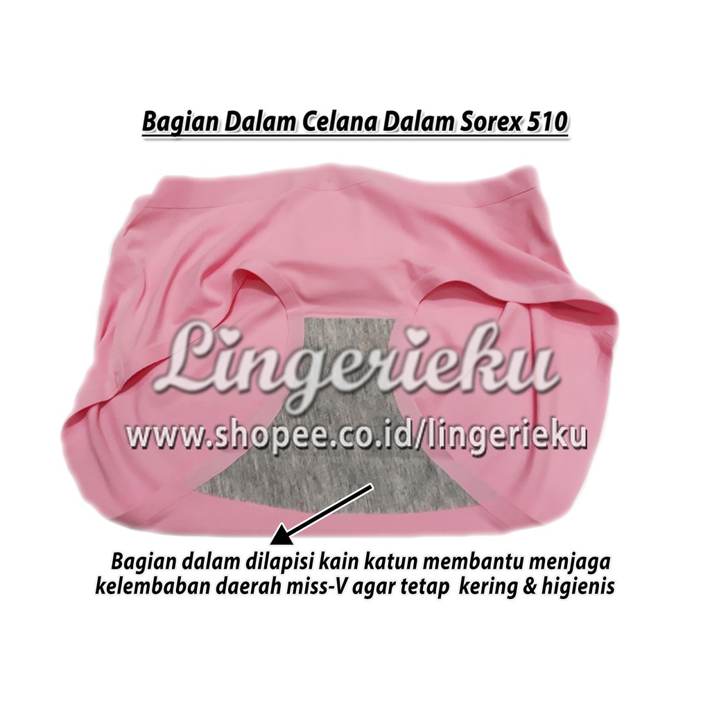 Sorex 510 CD Celana Dalam Wanita Segitiga Seamless Tanpa Jahitan Anti Nyeplak Ukuran Fit XL XXL