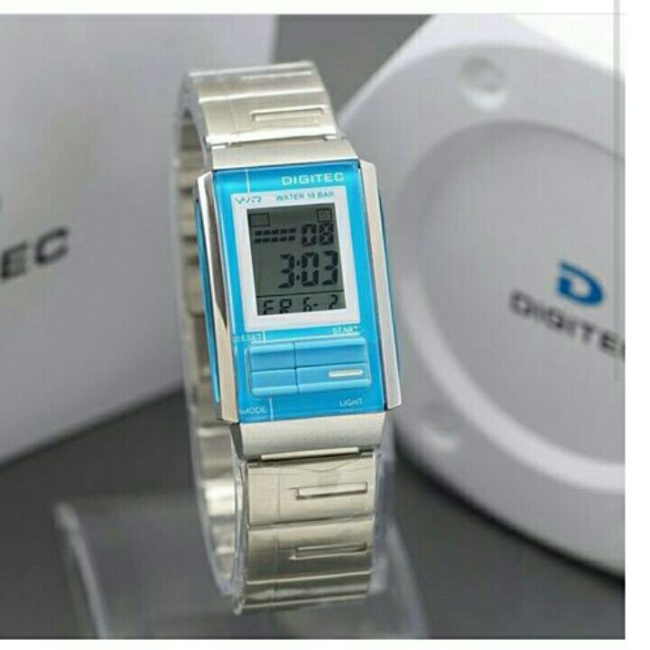 JAM TANGAN DIGITEC 3052 DG3052 WANITA DIGITAL TALI RANTAI ORIGINAL