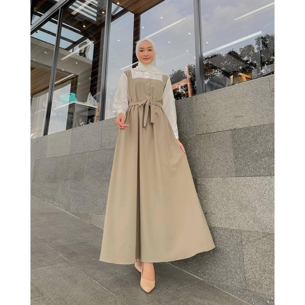 Ivon Dress Maxy l Gamis Terusan Wanita Muslim Fashion Terlaris