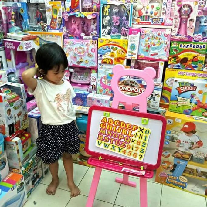 

Learning Easel 3 In 1 Pink Papan Tulis Anak Mamanmarinto