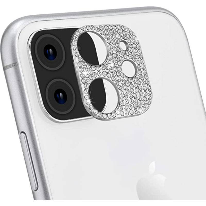Pelindung Lensa Kamera Aksen Glitter Berlian Imitasi Untuk iPhone 14 13 12 Mini Plus Pro Max