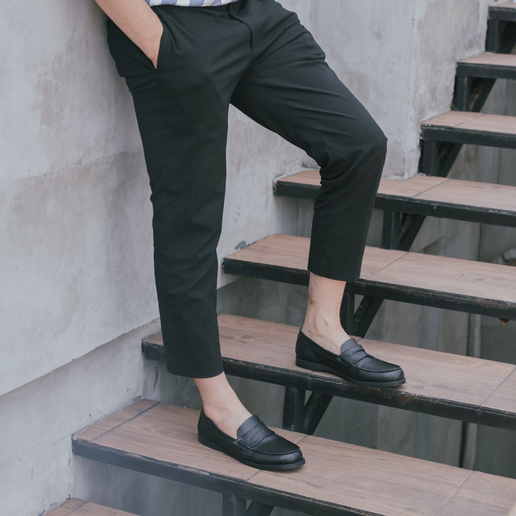 Sepatu Loafers Pria Kasual Klasik Kuliah Kerja Santai Loafer Slip On Original