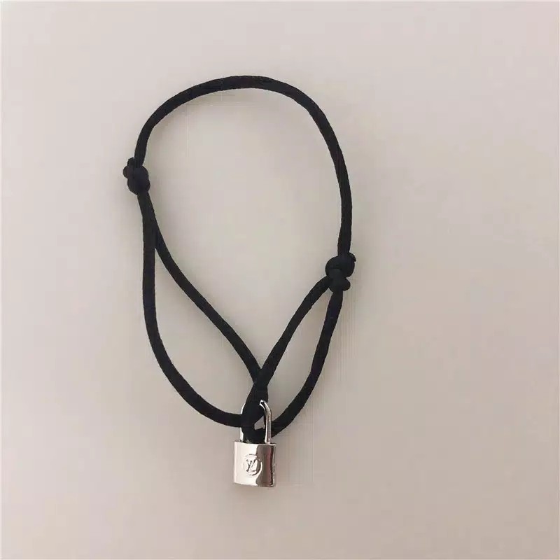 Gelang Tangan BTS V Strap Kepang Gembok KPOP untuk Pria dan Wanita