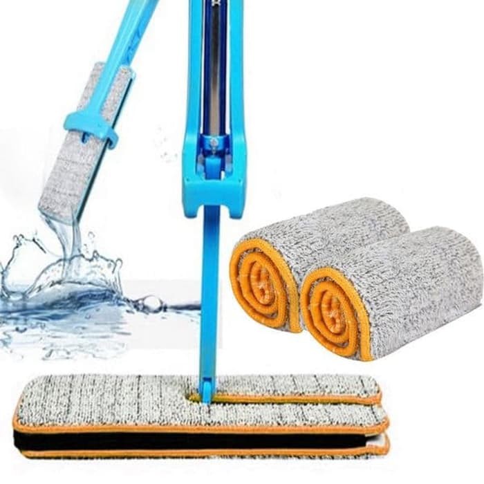 Alat Pel Lantai 360derajat SWITCH N CLEAN MICRO FLAT MOP Kain pel