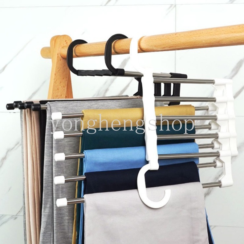 5 in 1 Rak Hanger Pakaian Model Serba Guna