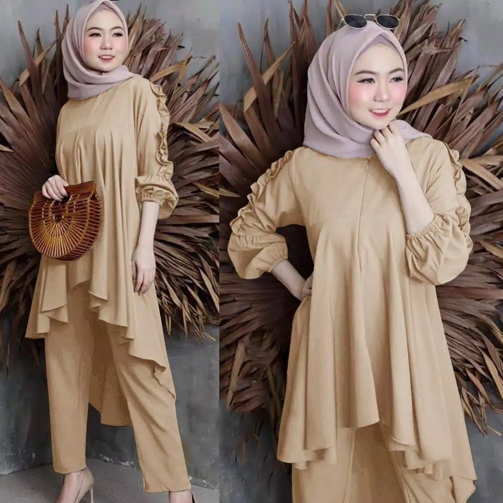 SADEWI ONE SET 2IN1 /STELAN BAJU DAN CELANA/ BANYAK SIZE( M,L,XL)