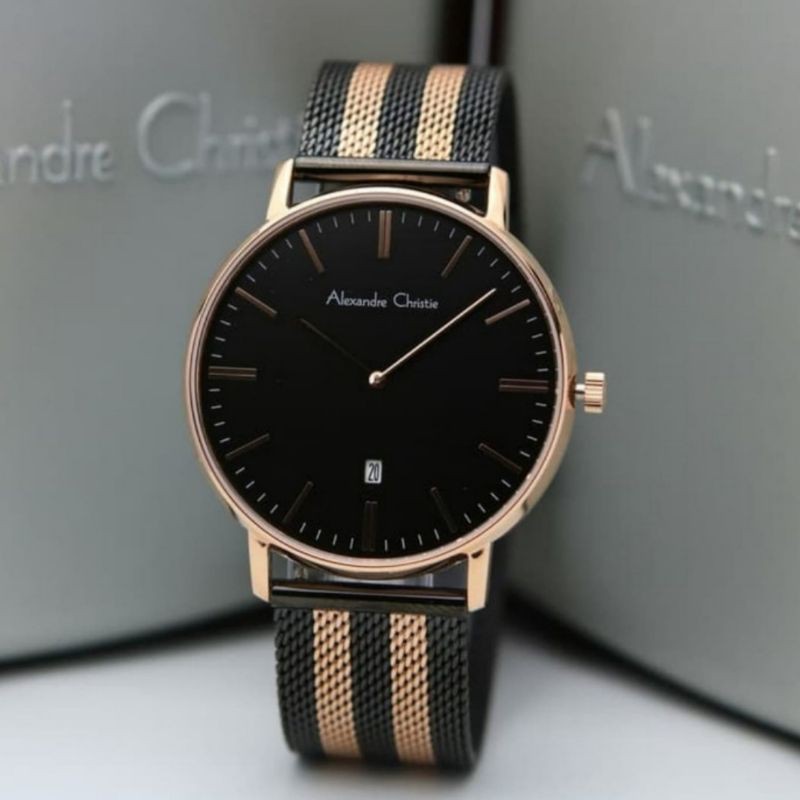 ALEXANDRE CHRISTIE AC 8582 MD ROSEGOLD BLACK AC8582 PRIA ORIGINAL