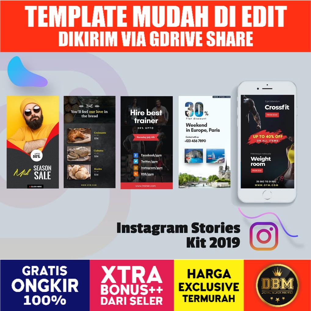 Creative Instagram Stories Kit 2019 - Photoshop