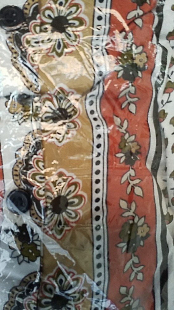 Tunik Bunga Kecil Katun Rayon Homey Tunic Jumbo Xxl Rempel Kancing Muslim Belt Adem Batik Grosir