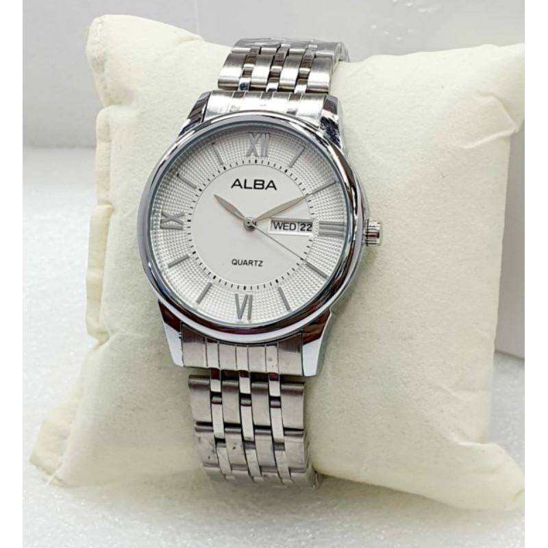 Jam Tangan Pria ALBA 8037 Original Silver Termurah Terbaru Analog
