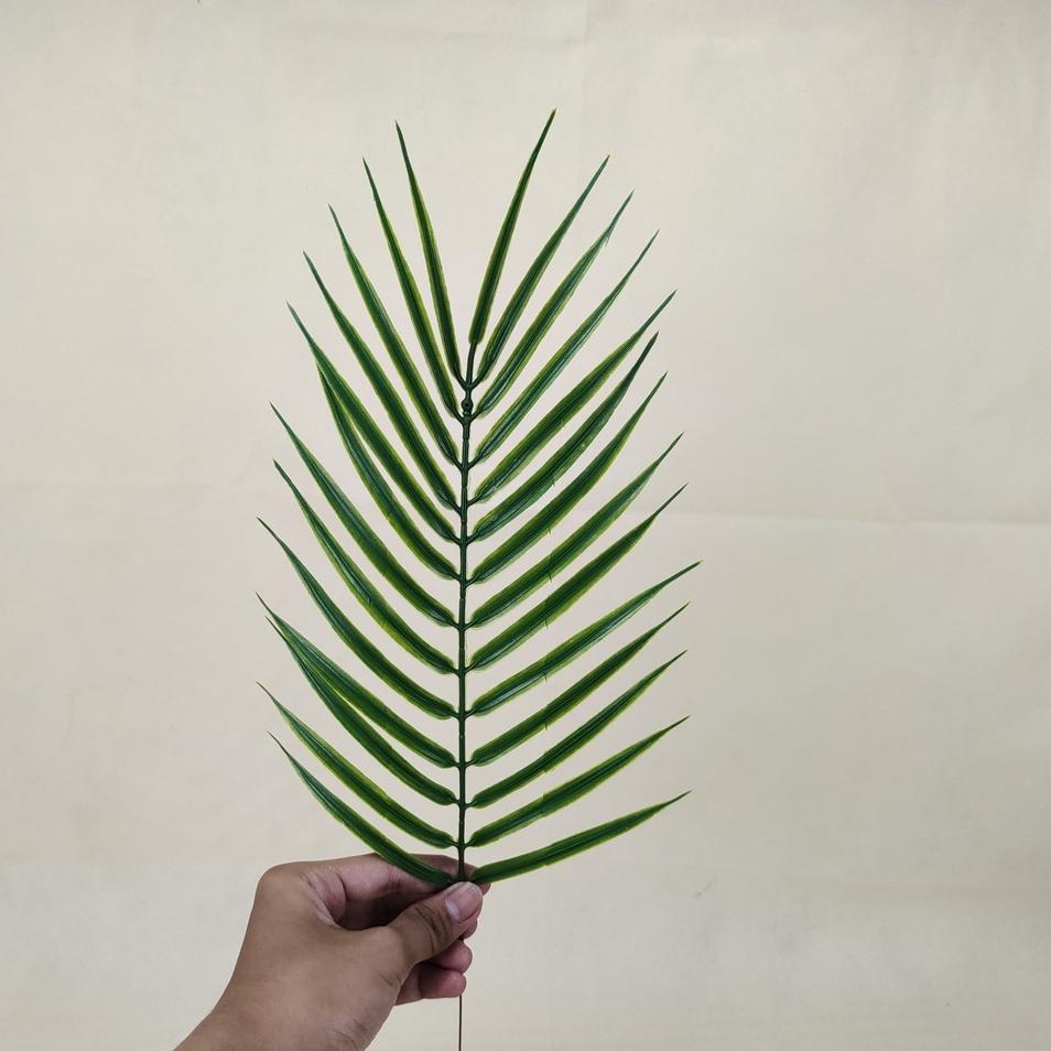 1 LUSIN (12 PCS) DAUN PALEM DURI PLASTIK ARTIFICIAL/ HIASAN PELAMINAN WEDDING DEKORASI PREMIUM MURAH