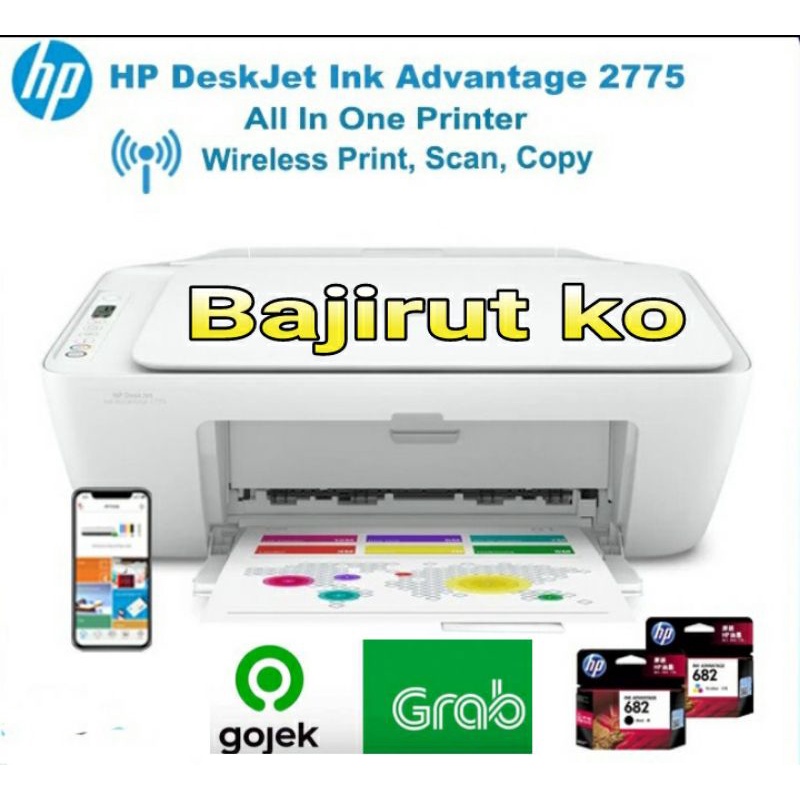 Printer Wireless HP 2775 Print Scan FOTOCOPY Printer wifi