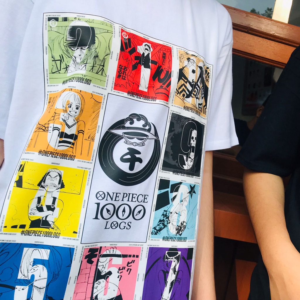 Kaos One Piece 1000 Logs Anime Manga Unisex