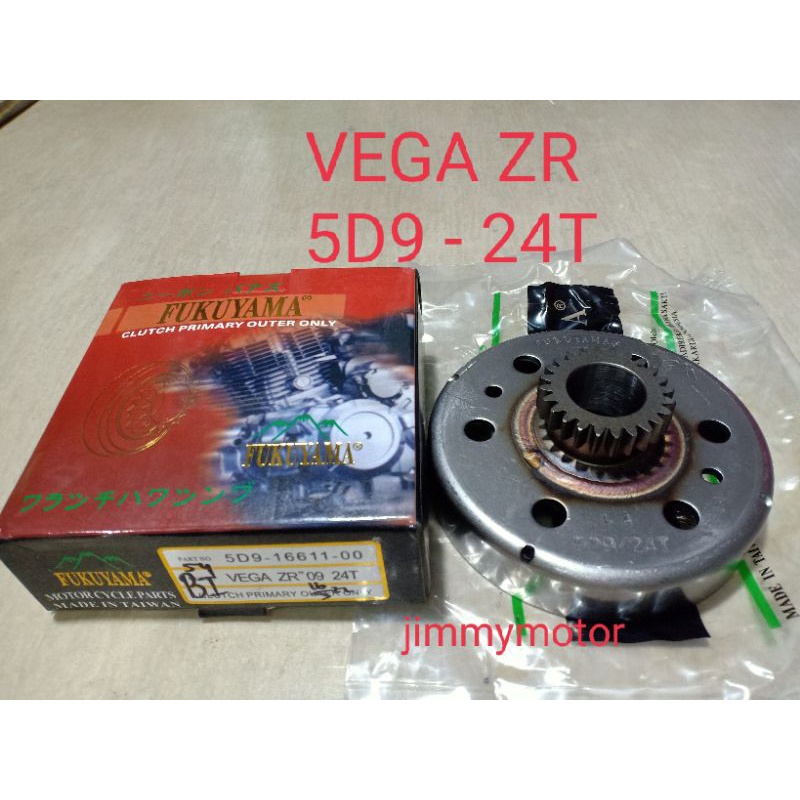 MANGKOK RUMAH LONCENG GANDA KOPLING SPORKET 5D9-24T YAMAHA VEGA ZR FUKUYAMA HIGH KUALITAS SUPER