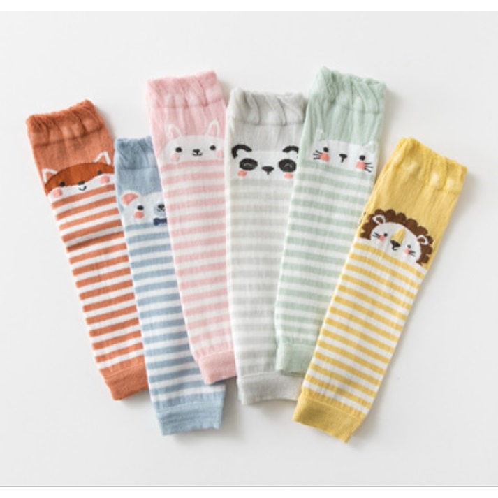 NEW Penghangat kaki anak motif animal lutut bayi /  pelindung tangan bayi dan anak