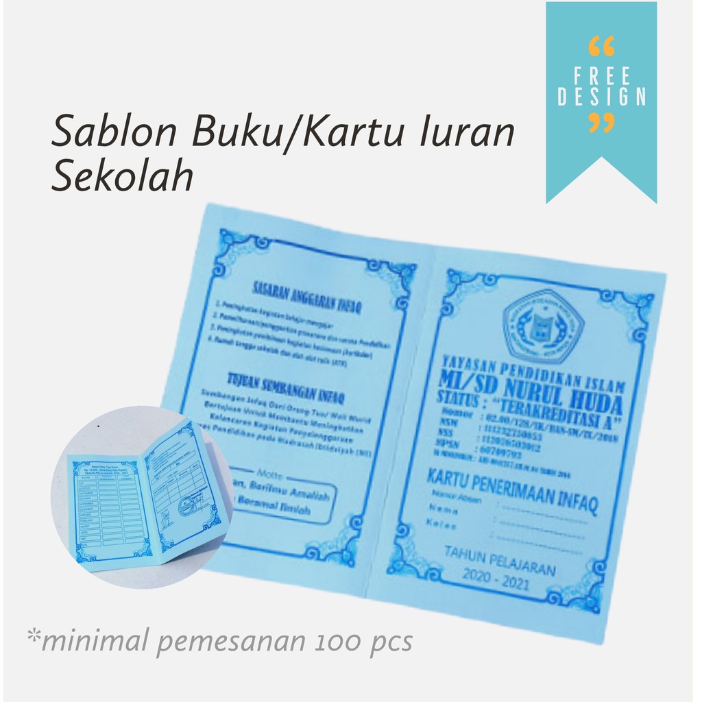 

Sablon Buku / Kartu Iuran Sekolah