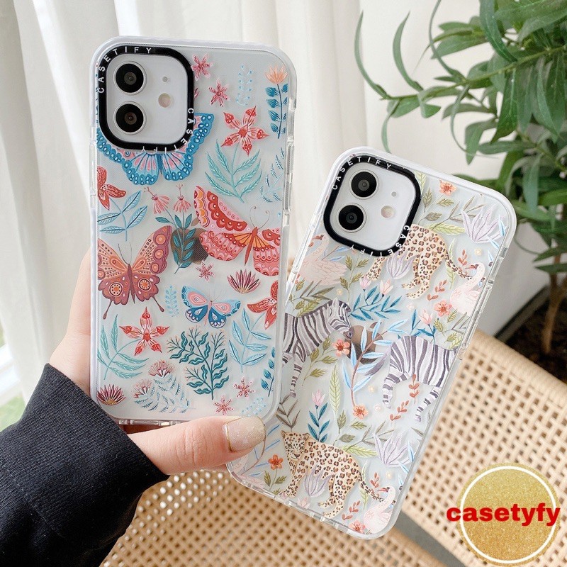 casetify leopard butterfly case ip 12 11 xr x etc