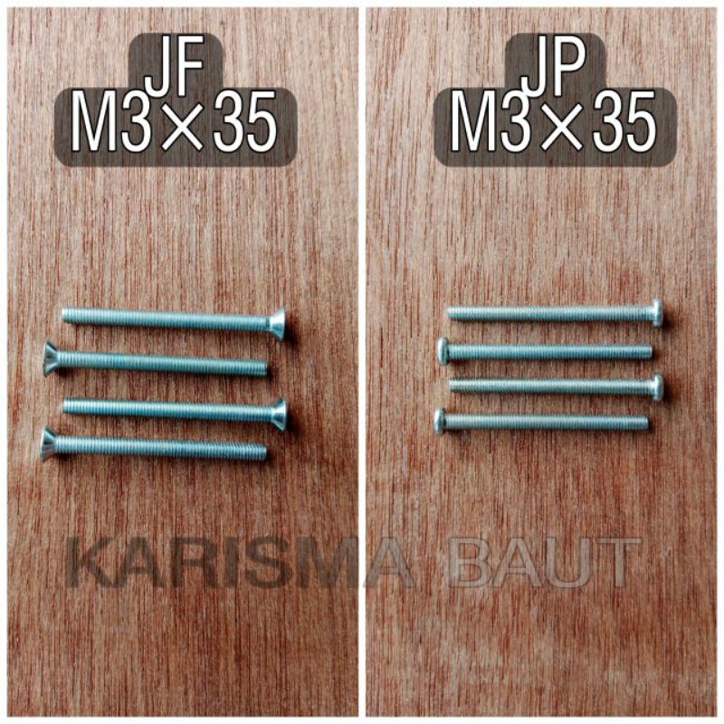 Baut JP M3 x 35 ( baut JP 3x35 ) / Baut JF M3 x 35 ( baut JF 3x35 )