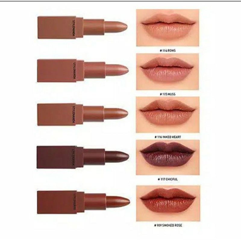 [PER PACK]LIPSTIK PAPAN LIP COLOR MINI KIT MERAH - NUDE