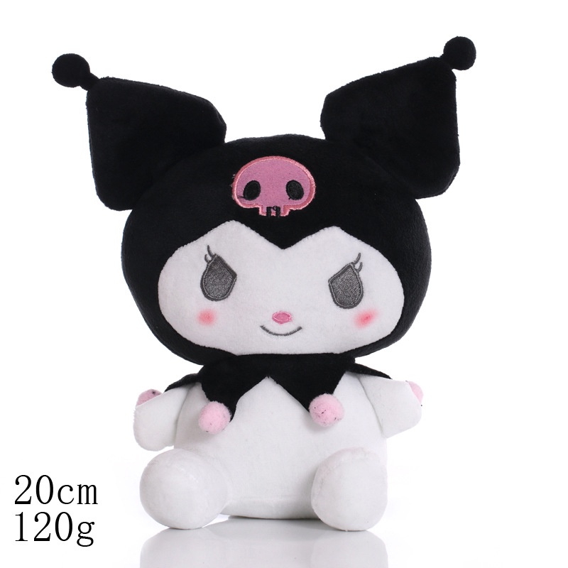 2022 Mainan Boneka Stuffed Plush Kartun Anime Princess Sanrio Kuromi Untuk Anak Perempuan