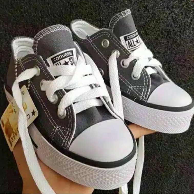 Sepatu Converse Anak Laki Laki Perempuan Greey Abu Premium quality