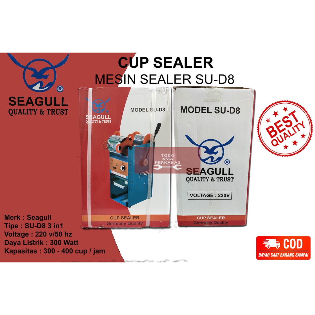 SEAGULL CUP SEALER SU D8 MESIN SEAL GELAS PLASTIK