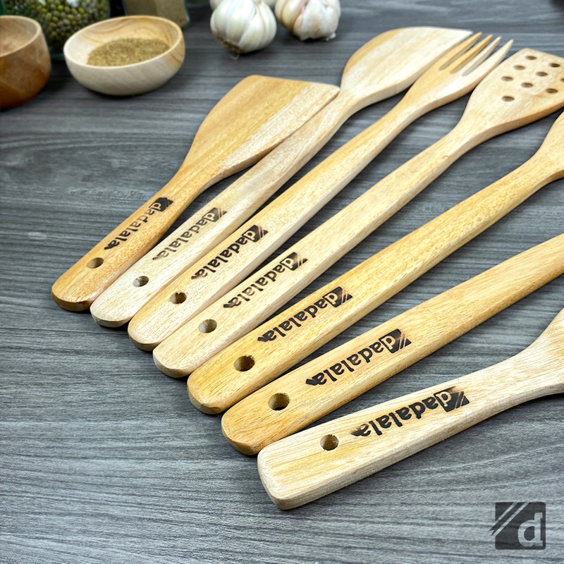 DADALALA Spatula / Sodet / Sutil / Entong Nasi Bahan Kayu Mahoni - (ECER) Per 1 Pcs
