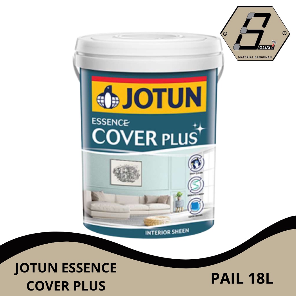 CAT TEMBOK INTERIOR JOTUN ESSENCE COVER PLUS APPLE WHITE - 8090 PAIL