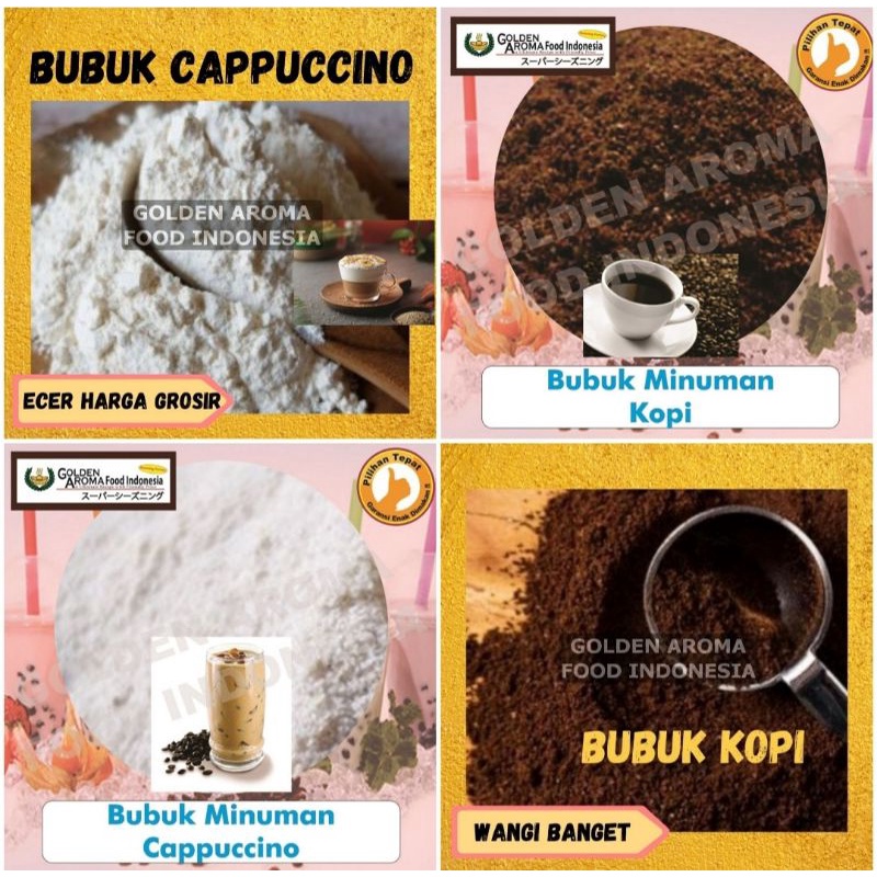 

Bubuk minuman rasa kopi Bubuk minuman rasa cappuccino Bubuk minuman halal enak terbaik 100gram