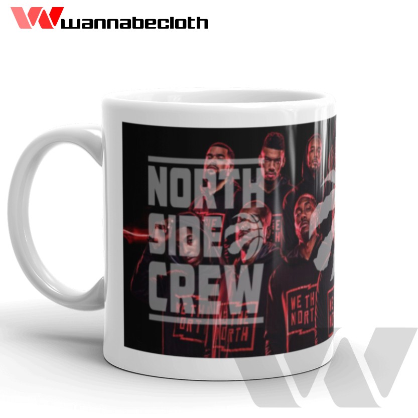 Gelas Toronto Raptors NBA Mug Toronto Raptors Basket Mug NBA Raptors North Side Crew V1