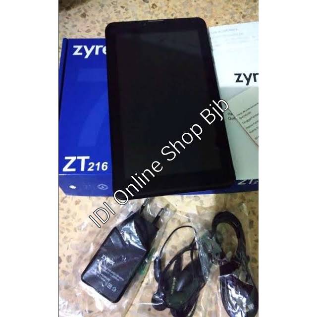 tablet zyrex second 7 inch 4G LTE 2/16 GB rasa baru