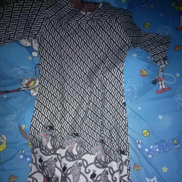 Baju Batik Couple Keluarga Motif Pager Bumi Magenta Seragam Gamis Busui Terbaru