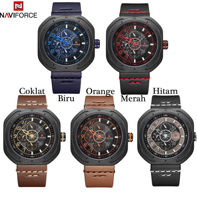 Naviforce Tali Kulit Multifungsi - Jam Tangan Pria - Original