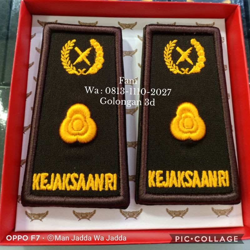 Pangkat PDH Bordir Kejaksaan RI Pangkat Bordir Kejaksaan RI Gol 3D.
