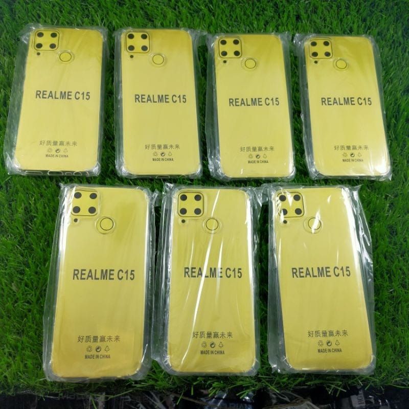 Anti Crack Realme C15 Case Silikon AntiCrack Bening Realme C15