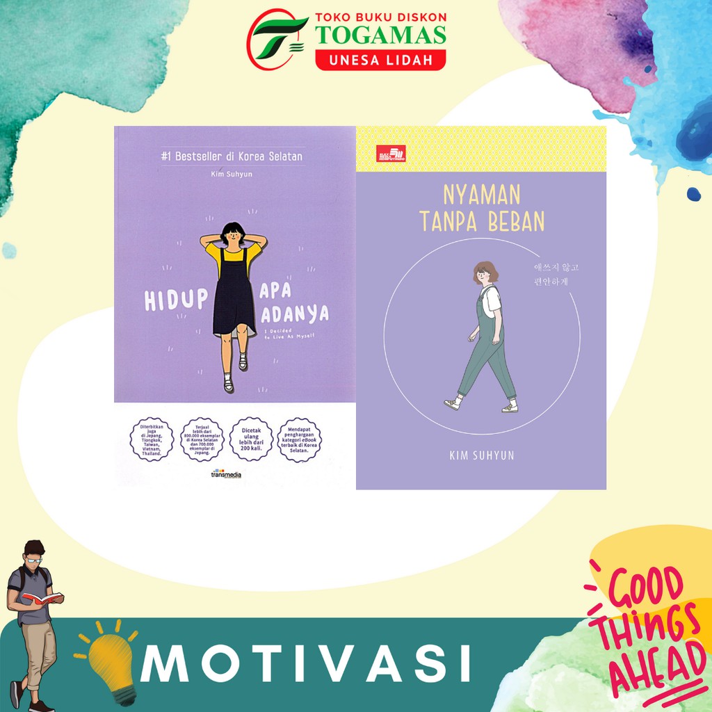 BEST SELLER!! NYAMAN TANPA BEBAN // HIDUP APA ADANYA + GANTUNGAN KUNCI KARYA KIM SU HYUN