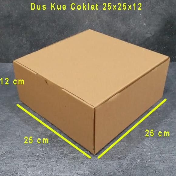 

Paling Dicari] Dus Kue Coklat 25X25 X12 / 10 Pc / Kardus Box 25 X 25