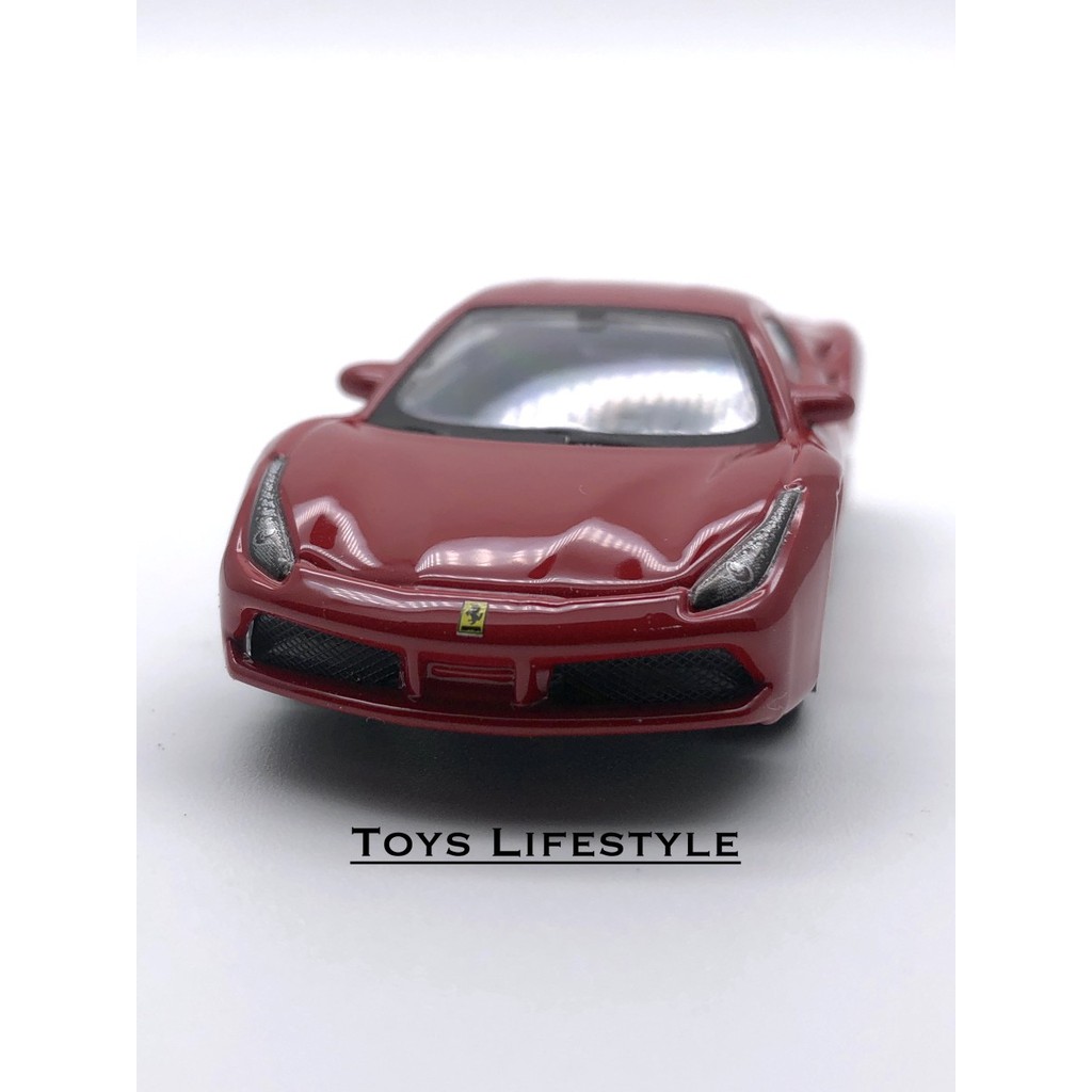 Bburago Diecast - Ferrari 488 GTB Skala 1:64 (Ferrari Series)