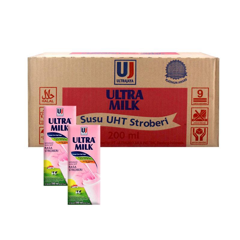 

Susu Ultra Rasa Strawberry 250 ml x 24 pcs