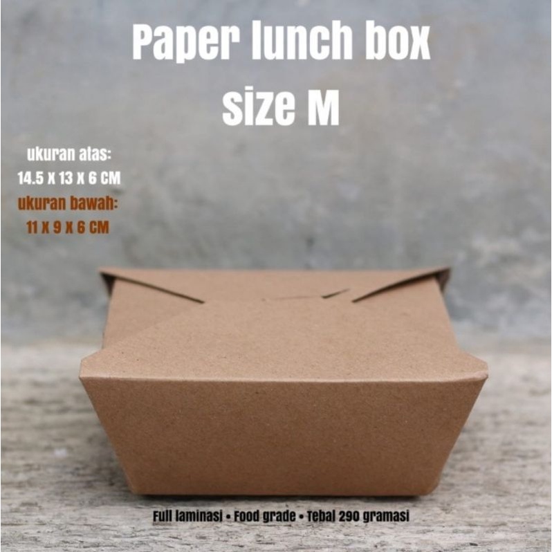 LUNCH BOX - RICE BOX - NOODLE BOX SIZE M (PEMBELIAN PER 50 PCS)